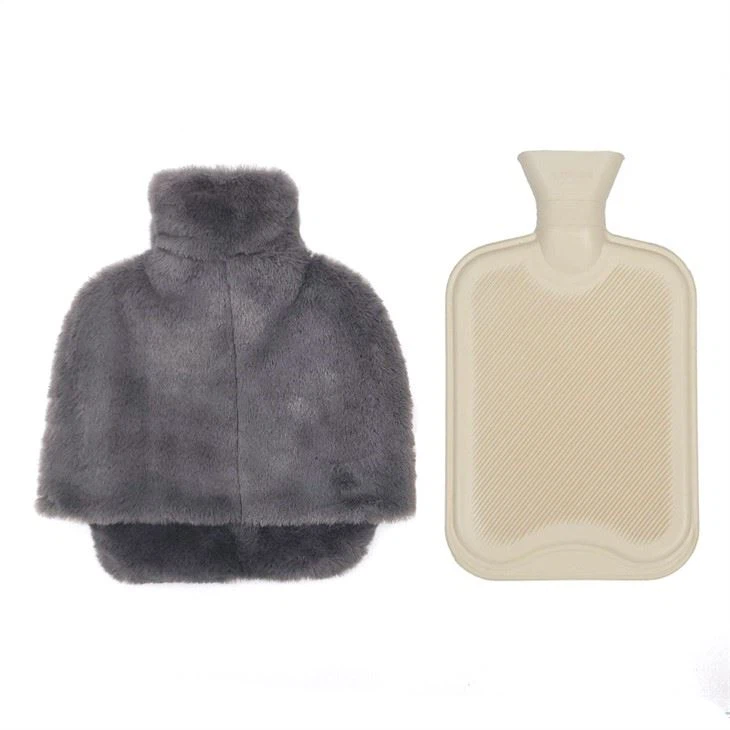 Faux fur Foot Hot Water Bottle Cover