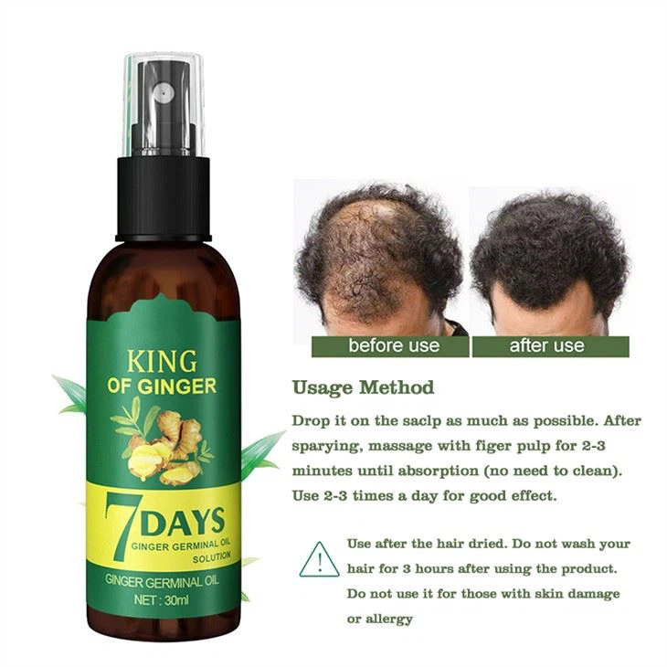 Herbal Ginger Hair Growth Care Oil Spray