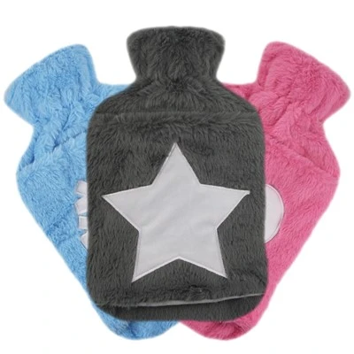Покривало от изкуствена кожа с бутилка за гореща вода от 2000 ml